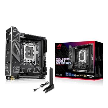 Imagem de ASUS Placa-mãe ROG STRIX B860-I GAMING WIFI B860 LGA 1851 mITX Mini-ITX, Intel® Core™ Ultra Series 2 Ready, Advanced AI ready, 10+1+2+1 estágio, DDR5, 2.5G LAN, WiFi7, M.2, Thunderbolt™ 4, USB Type-C®