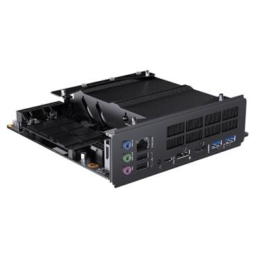 Imagem de MINISFORUM Placa mãe BD795i SE AMD Ryzen 9 7945HX(16C/32T) Barebone Gaming PC, 2 x slots DDR5 SODIMM HDMI + DP + USB-C saídas de vídeo triplas, 2x slots DDR5 SODIMM Mini PC, 2.5G RJ45, placa de vídeo