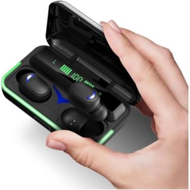 Imagem de Fone de Ouvido Sem Fio Bluetooth A Prova D'água Luz: Azul-turquesa