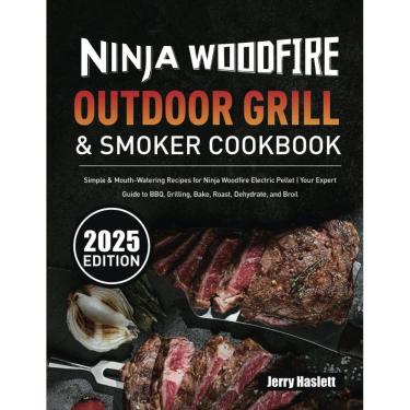 Imagem de Livro de receitas Ninja Woodfire Outdoor Grill & Smoker para eletricidade