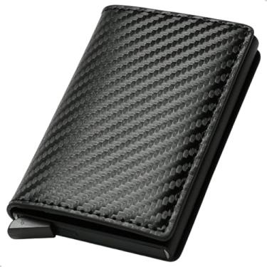 Imagem de Mini Carteira Masculina Porta Cartão Bloqueio de Aproximação