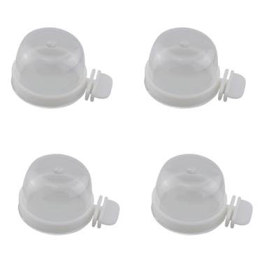 Imagem de ZCZQC 4 peças, caixa de comida separada para pássaros, de plástico, macio, alimentador de papagaio, para pendurar facilmente, caixa de alimentação para hamsters pombos canários