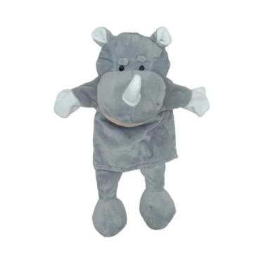 Imagem de Fantoches de Mão de Animais 35cm - Leão, Elefante e Porco - Brinquedo 
