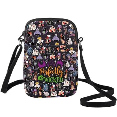 Imagem de BWWKTOP Bolsa tiracolo Villains Ursula & Evil Queen Cruella De Vil & Jafar & Scar Gift Villains Characters Movie Shoulder Bag, Evil Wicked Xk-b