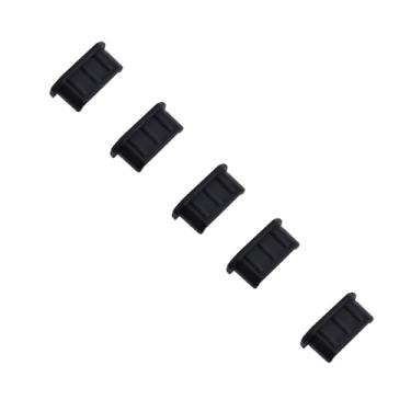 Imagem de Skweawert 5 peças de plugues antipoeira de porta mini-HDMI, tampas de silicone, protetor de porta para impressora soquete digital de TV, computador, 0,39 x 0,1 (C x L)