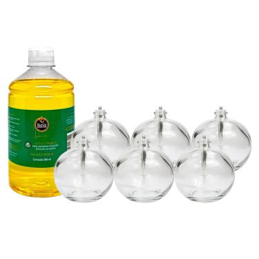 Imagem de Jogo De Velas Lamparinas Para Jantar Romântico Com Fluido De Citronela