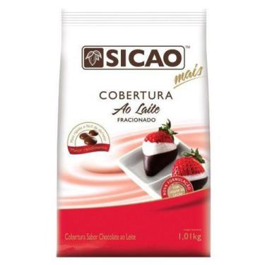 Imagem de Cobertura Fracionada sabor chocolate ao leite gotas 1,01kg Sicao Mais