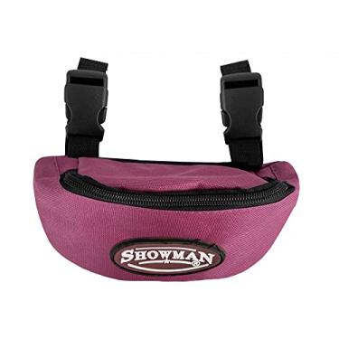 Imagem de Showman Bolsa de sela de nylon isolada! Nova aderência de cavalo!, rosa, 8.5" L x 3.5" W x 4.5" H
