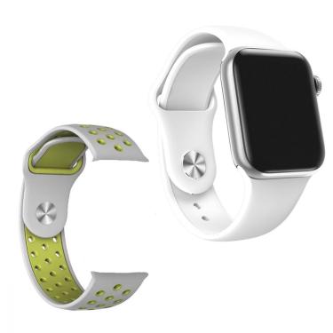 Imagem de Relógio Smartwatch V6 Sports Branco e 1 Pulseira Cinza