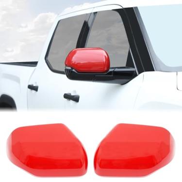 Imagem de Acabamento da tampa do espelho retrovisor da porta do carro compatível com Toyota Tundra/Sequoia 2022-2025 Acessórios de capa protetora da tampa do espelho retrovisor lateral, serve apenas com a