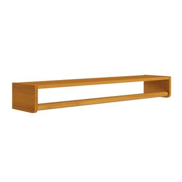 Imagem de Prateleira Theo com Cabideiro Savana e Madeira - 93cmx20cmx13cm