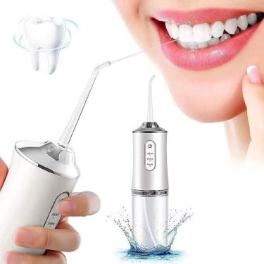 Imagem de Irigador Oral Multimodo  Design Portátil 200ml, 4 Bicos para Limpeza S