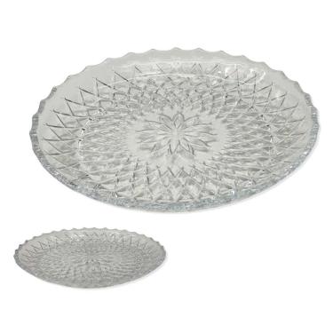 Imagem de Prato de Bolo e Sobremesa Michele Vidro SW1214GCL 28cm- Bono