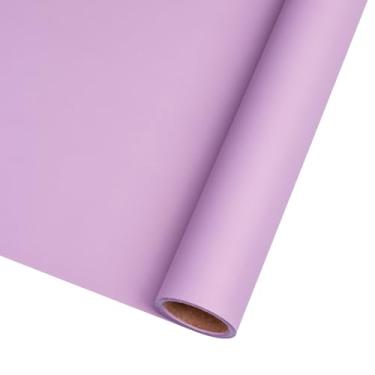 Imagem de KIMHOME Embalagem retrô coreana à prova d'água, papel de embrulho de flores, buquê de flores, rolo de 55 cm x 10 m (roxo escuro)