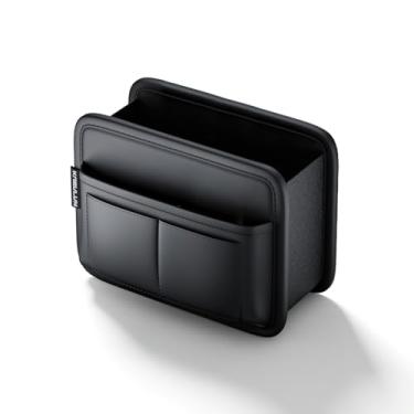 Imagem de LEIWOOR Organizador de porta de carro e suporte de copo, caixa de armazenamento de carro multifuncional, lata de lixo, bolsa de armazenamento de grande capacidade, bolsa de armazenamento lateral