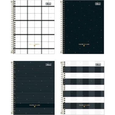 Imagem de Caderno Espiral Capa Dura West Village 10 Matérias 160 Folhas Tilibra Pautado Decorado