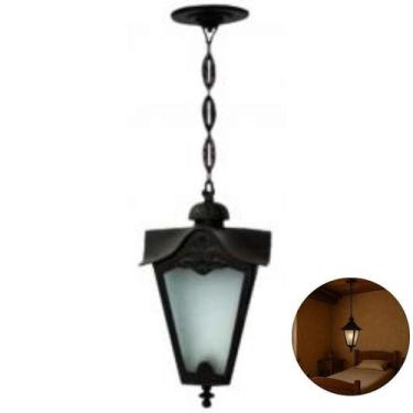 Imagem de Luminária Genebra com Corrente Alumínio Interna e Externa - Luminárias