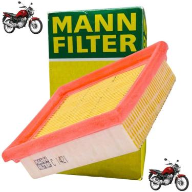Imagem de C1421 - Filtro De Ar - Cg 125 Fan 2009 A 2015 / Nxr 125 Bros 2010 A 2015 / Pop 100 2007 A 2015 - Mann Filter