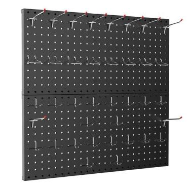 Imagem de Organizador de parede Pegboard TORACK Metal 60x60cm ou 30x120cm preto