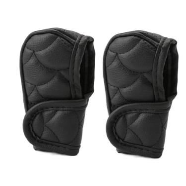 Imagem de Colar de mudança de marcha, 2 peças, capa de botão de câmbio, manga de proteção contra poeira, protetor de botão de câmbio de couro PU, alça de proteção antiderrapante para decoração