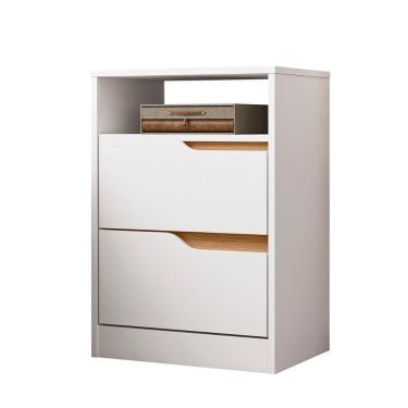 Imagem de Mesa de Cabeceira Sole com 2 Gavetas e Nicho