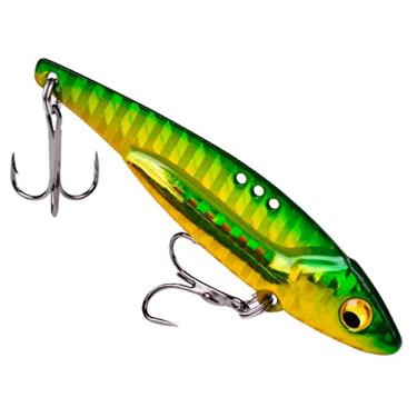 Imagem de ZZTWER Isca de pesca 5/7/12/17/20g 3D Eyes Metal Vib Blade Isca artificial de vibração para poleiro de robalo