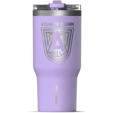 Imagem de Hydrapeak Copo WNBA oficialmente licenciado Atlanta Dream 740 ml com tampa de canudo, compatível com porta-copos, copo isolado à prova de vazamento