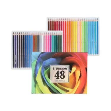 Imagem de Brutfuner 48/72/120/160/180 cores Conjunto de lápis de cor a óleo Arte