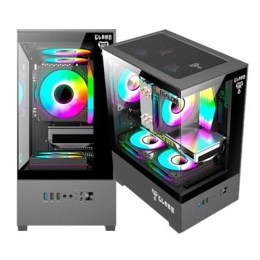 Imagem de Gabinete Gamer Aquario Megalon 3 Fan mAtx Mini-ITX Clanm
