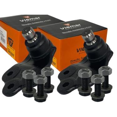 Imagem de Par Pivôs Bandeja Dianteira 503409 Compatível com Toro Renegade Compass Pino 19mm com Parafusos Direito e Esquerdo