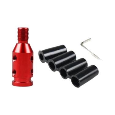 Imagem de Adaptador Universal De Alumínio Preto Para Manopla De Câmbio Para Tran