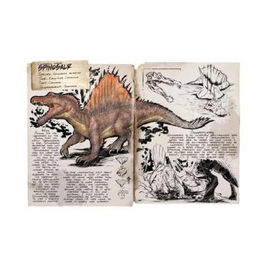 Imagem de Arte Em Tela De Jogo Retro Abstrato Da Série Dinossauro ARK Survival E