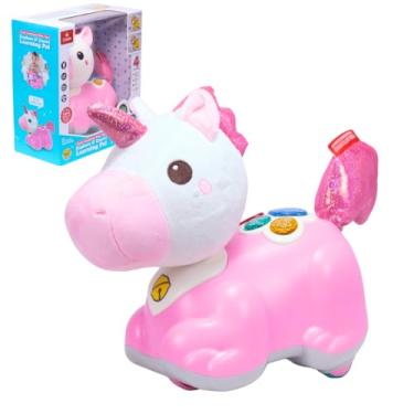 Imagem de Brinquedo Unicórnio Hora de Ninar com Luz e Som - Castela