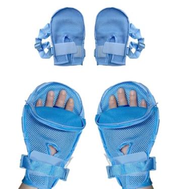 Imagem de MUROCEA Luvas Anti-Riscos Para Mãos De Idosos, Proteção Segurança Com Fixa Pacientes Demência, 2 Peças (M)