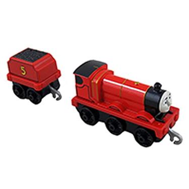 Imagem de Fisher-Price Replacement Parts for Thomas and Friends Train Set - GRF01 ~ All Around Sodor Deluxe ~ Replacement Red James Engine and Tender Coal Car