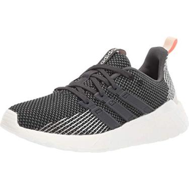 Imagem de adidas Questar Flow Tênis de corrida feminino, Preto/cinza/rosa poeira, 6
