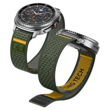 Imagem de Spigen Athlex Air projetada para Samsung Galaxy Watch 8 44/40 mm, 8 Classic 46 mm Band ajustável Solo Loop Strap (2025) - Verde ativo