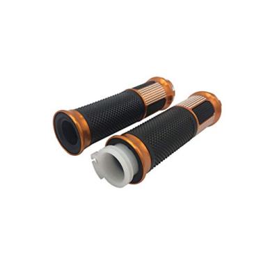 Imagem de Sunpower Punhos de guidão do acelerador de torção de bicicleta com trava de alumínio, alça de motocicleta de borracha antiderrapante para bicicleta esportiva de montanha universal para ATV Suzuki