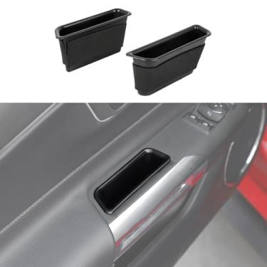 Imagem de Caixa organizadora lateral da porta da frente, bandeja organizadora de bolso, suporte de braço, acessórios internos para Ford Mustang 2015-2025