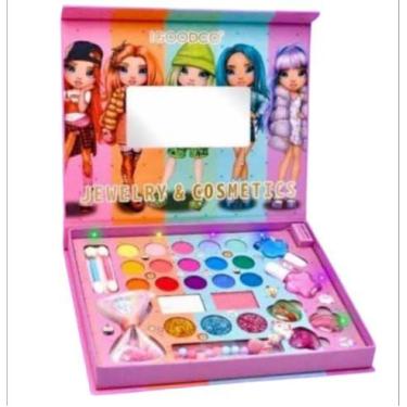 Imagem de Kit de maquiagem infantil 29 em 1 Lady Real Cosmetic para meninas, con