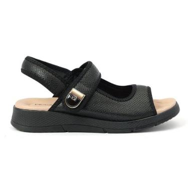 Imagem de Sandália Rasteira Piccadilly Preto Feminina, Preto, 35