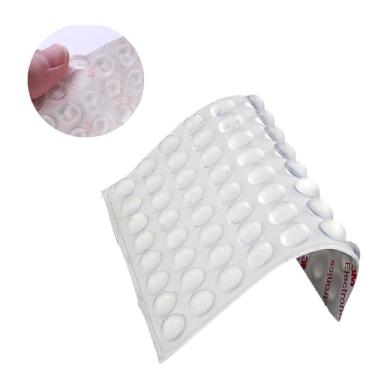 Imagem de 200 peças de para-choques de porta de armário, amortecedores de porta de armário de borracha transparente autoadesivos, almofadas de móveis de armário de amortecimento de som para gavetas de cozinha