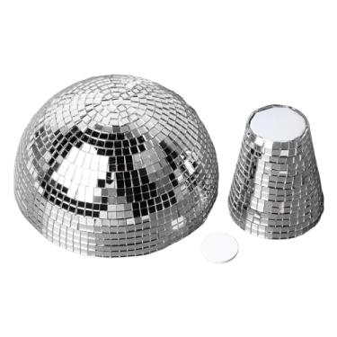 Imagem de Generic Cogumelo Com Brilho Espelhado, Efeito Visual Deslumbrante, Cogumelo de Plástico, Bola de Discoteca, Telhas de Vidro Espelhadas, Atraente para Festa (Prata)