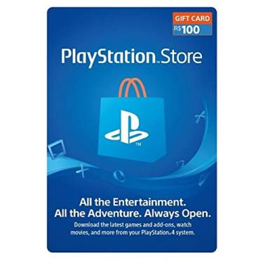Imagem de Cartão Psn Br 100 Reais - Cartão Presente R$ 100 Psn Store
