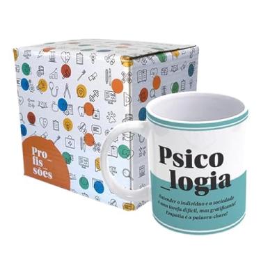 Imagem de Caneca de Porcelana Profissional, Tema Psicologia, Decorativa para Psicólogos