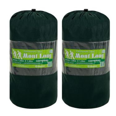 Imagem de Kit 2 Colchonetes Acampamento Camping Casal Pesca Retiro Ginástica 190