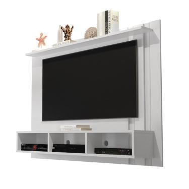 Imagem de Estante Painel TV 32 40 42 43 47 48 Polegadas Home Suspenso Nichos Organizadores Prateleira Superior Sala Quarto Nice - Branco - Mania