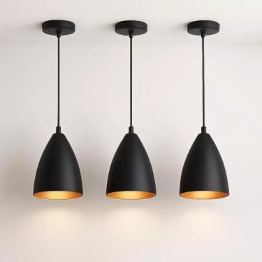 Imagem de Kit Luminárias Pendentes Modernas Vegas Design Sofisticado para Sala, Jantar e Ambientes Internos | APOLLO'S STORE (Kit com 2 Luminárias)