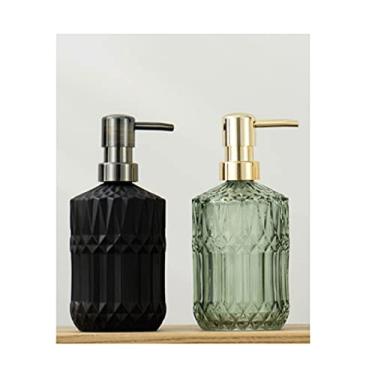 Imagem de Dispensadores de sabão de bancada Dispensador de sabão de vidro recipiente de loção com bomba 388 g Dispensador de sabão líquido para cozinha - Dispensadores de sabão em 3 cores