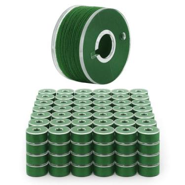 Imagem de Mandala Crafts 144 Forest Green SA156 Bobinas pré-enroladas para máquina de costura Singer -15J SA156 Linha de bobina pré-preenchida para máquina de costura Brother e bordado